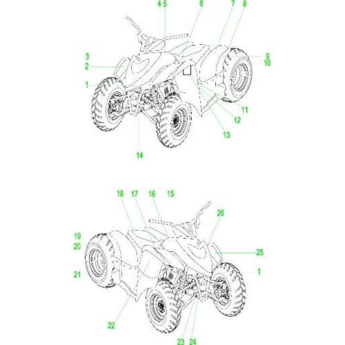 Polaris ATV "Phoenix 200" Side Decal, Right, Genuine OEM Part 7184940, Qty 1