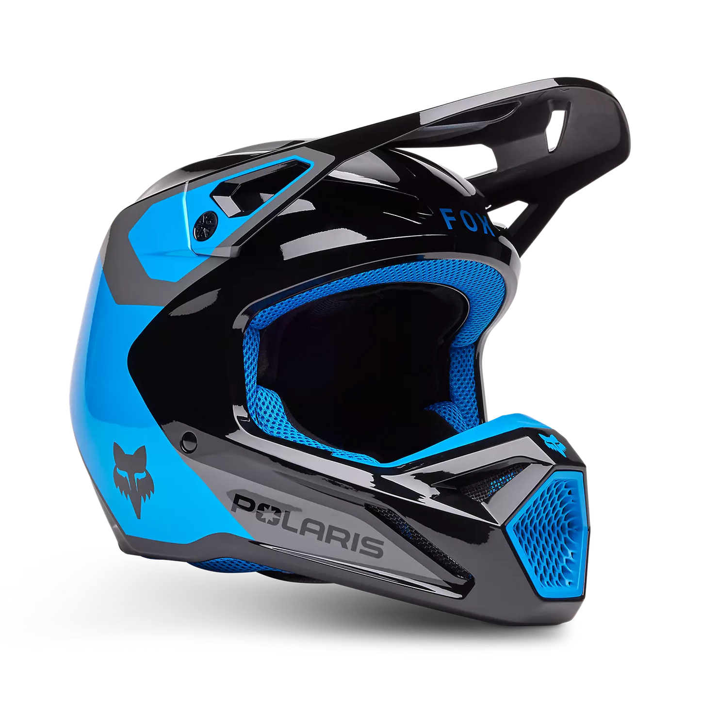 FOX RACING V1 POLARIS HELMET - BLU - 33265-002
