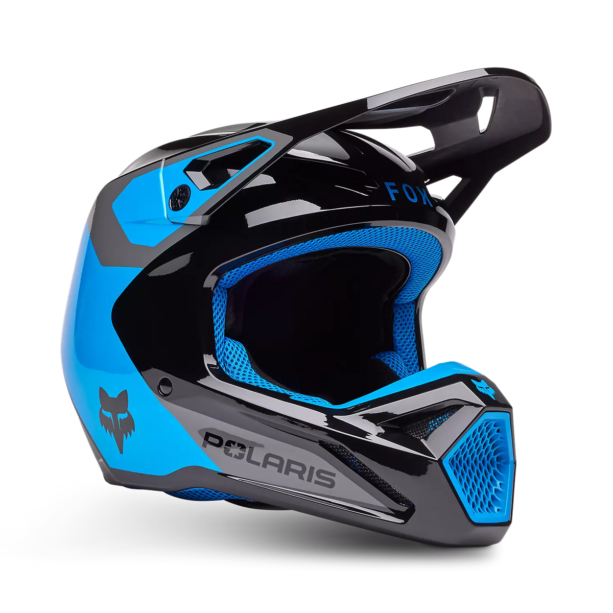 FOX RACING V1 POLARIS HELMET - BLU - 33265-002