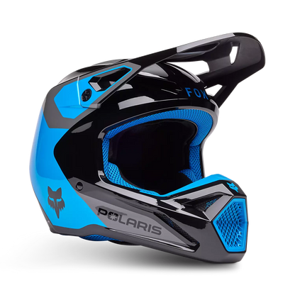 FOX RACING V1 POLARIS HELMET - BLU - 33265-002