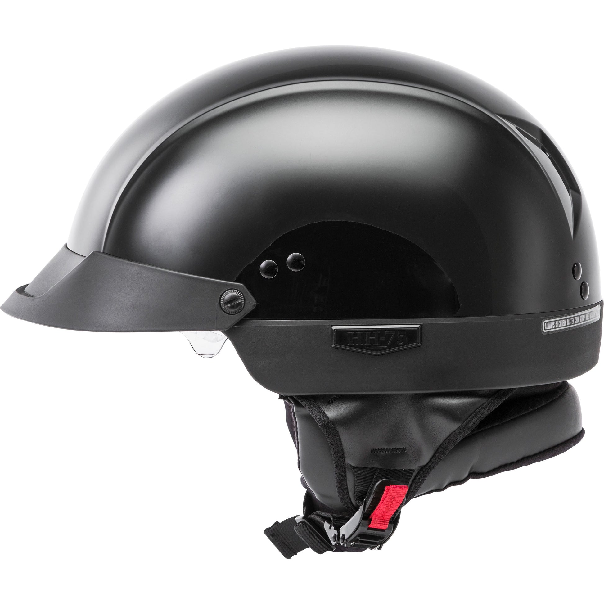 Hh 75 Half Helmet Black Xl