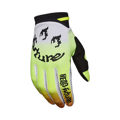 FOX RACING 180 HELLO FUTURE GLOVE - WHT/YLW