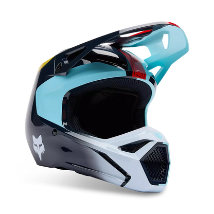 FOX RACING YTH V1 ELEVATED HELMET - LT BLU - 33549-116