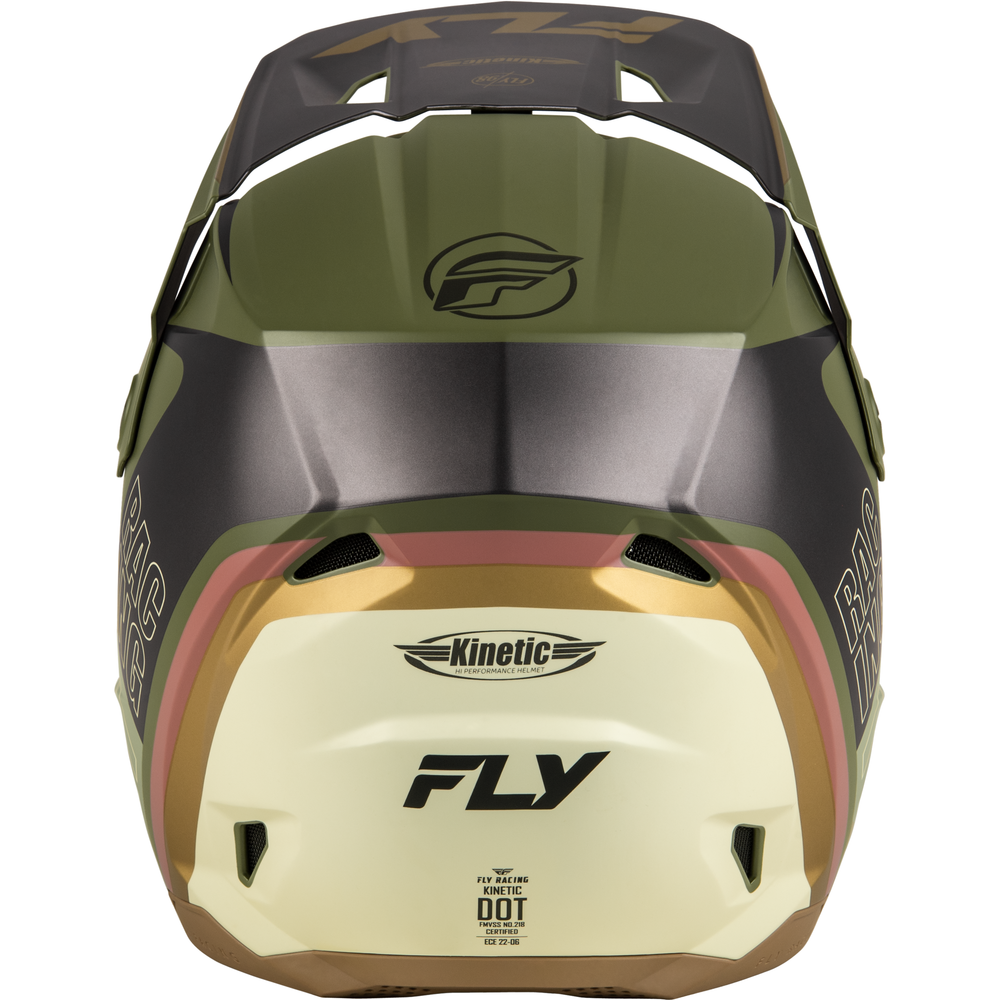 Kinetic Rally Helmet Matt Moss Gry/Khaki/Off Wht Xs