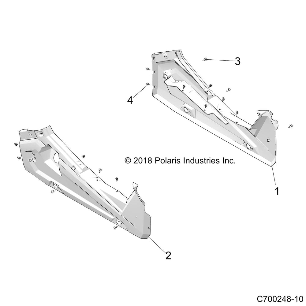 
                      
                        Polaris RZR Right Hand Rocker, Gloss Black, Genuine OEM Part 5451448-070, Qty 1
                      
                    