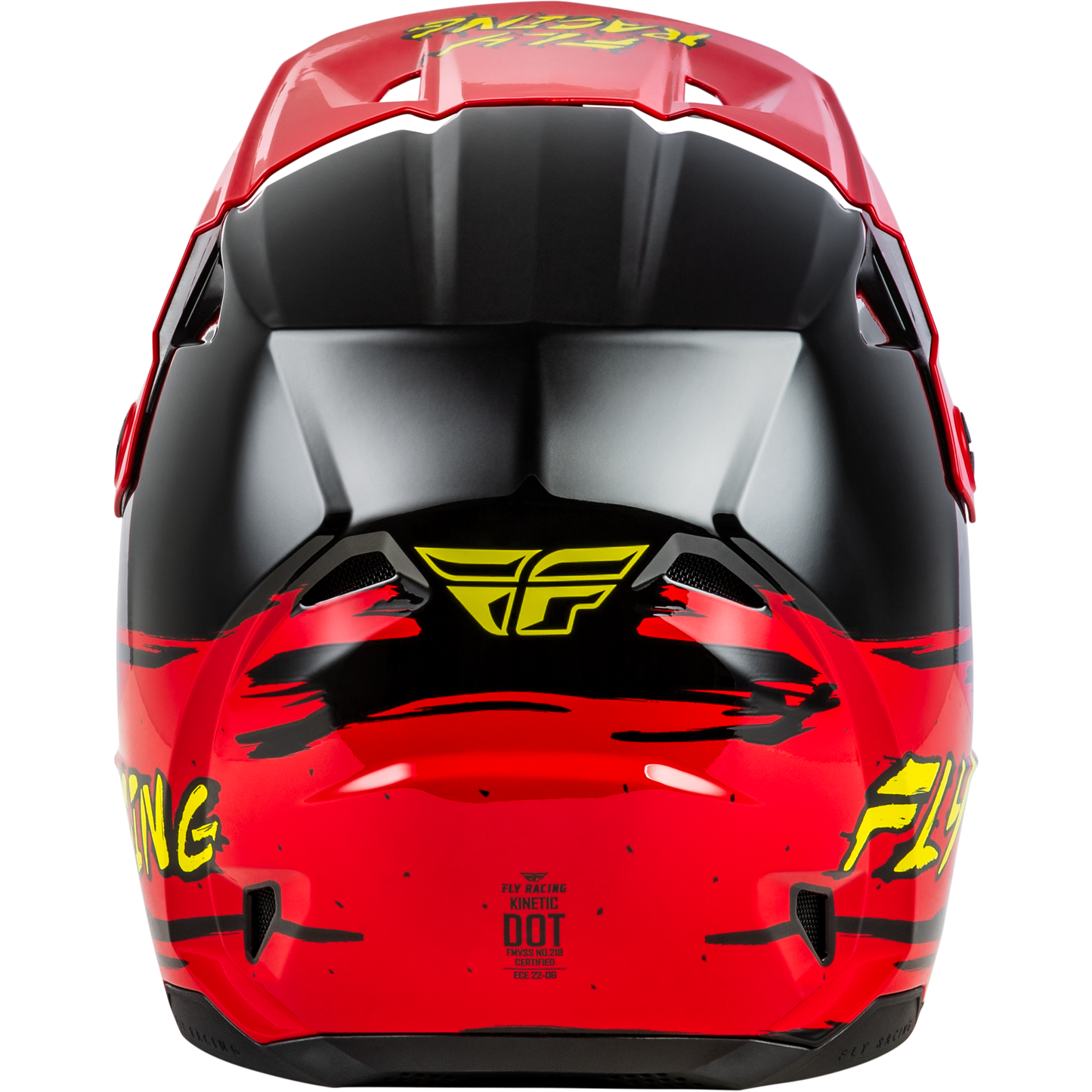 Youth Kinetic Surge Helmet Black/Red/Yellow Ym