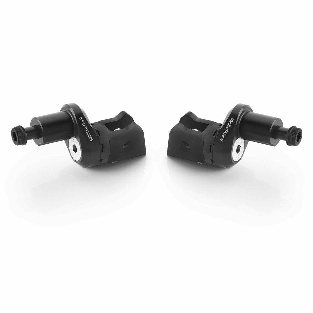 Eccesntric Footpeg Mount Kit Rider Adjust Black Pr