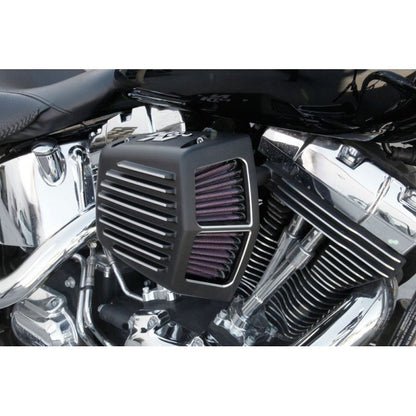 K&N Street Metal Intake System for 01-16 Harley-Davidson Softail/Dyna - Shaker Black