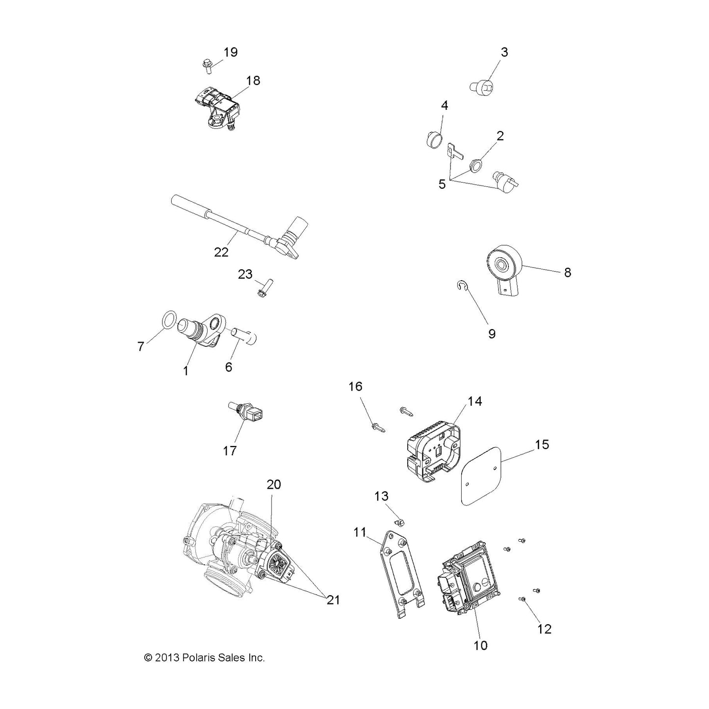 Polaris ATV Regulator Kit, Sportsman, Genuine OEM Part 2207958, Qty 1