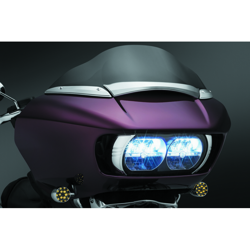 Kuryakyn Windshield Side Trims Chrome