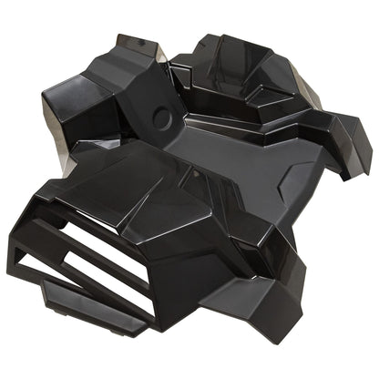 Polaris ATV Center Radiator Shroud, Gloss Black, Genuine OEM Part 5454714-070, Qty 1