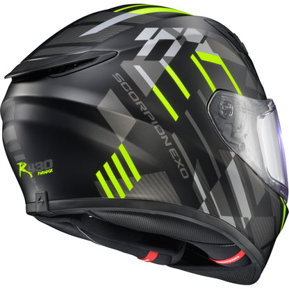 Exo R430 Full Face Helmet Paradox Hi Viz Xl
