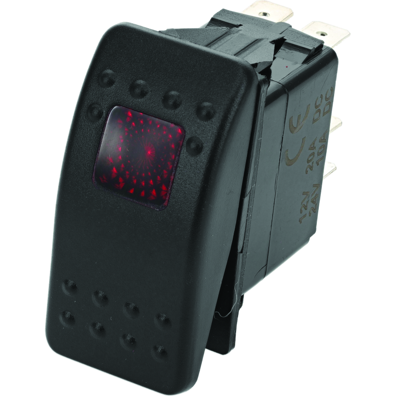DragonFire Racing Lighted Switch On/Off Rocker Switch Red Lite