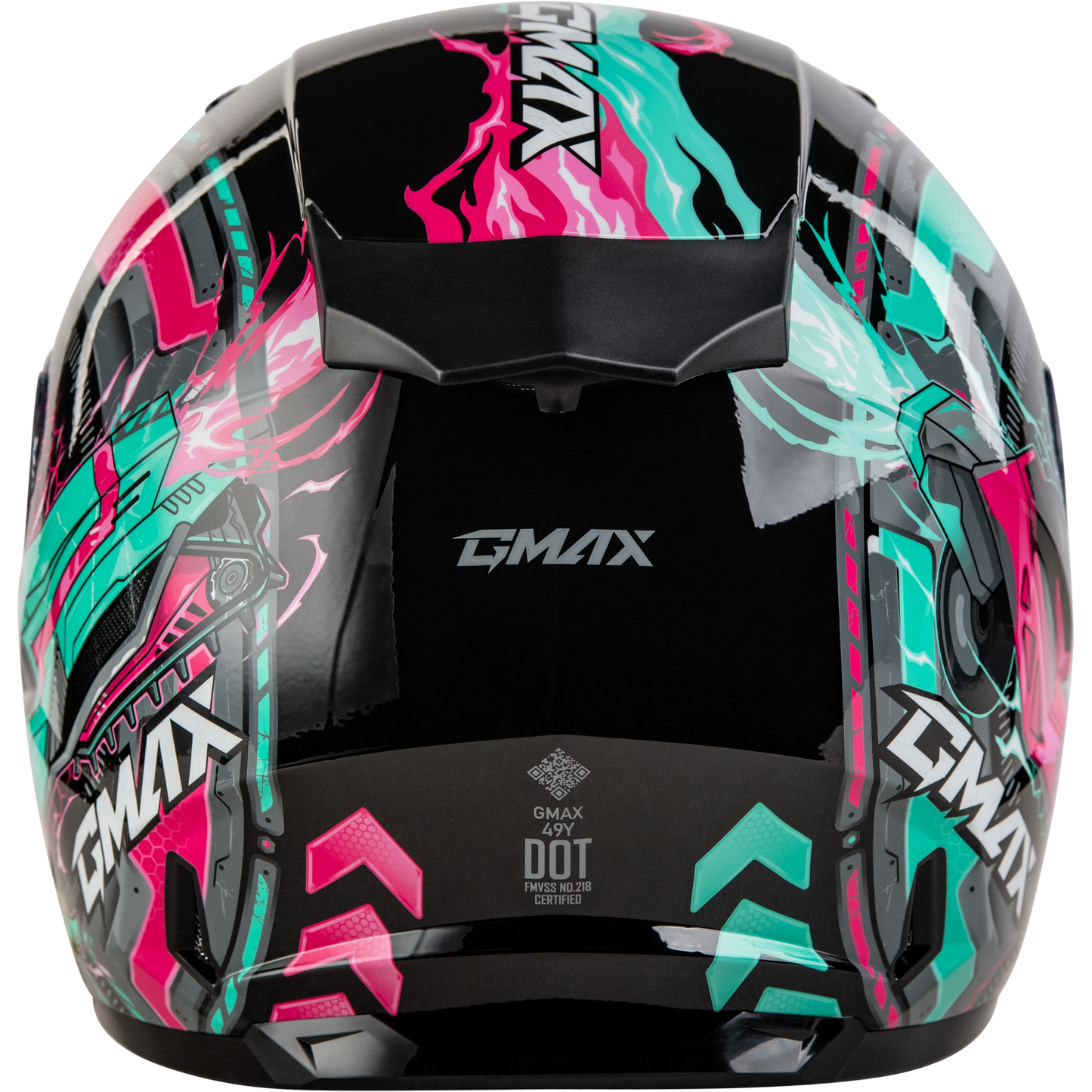 Gm 49y Charge Helmet Black/Pink/Aqua Yl