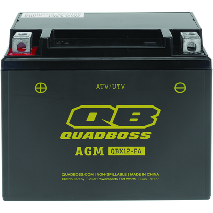 QuadBoss Maintenance-Free AGM Battery QBX12-FA