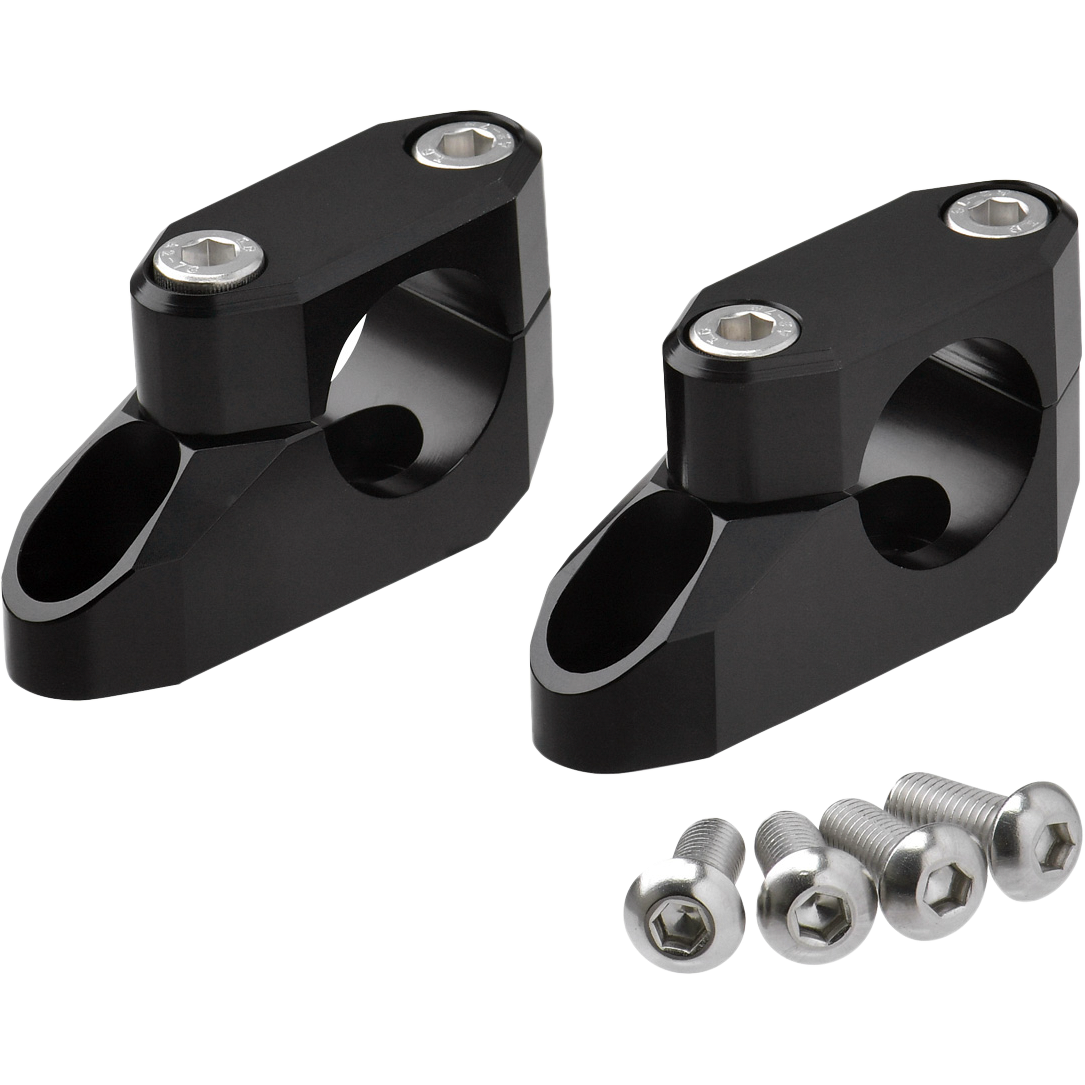 Offset Handlebar Riser Kit 20mm 26mm 22.2/28.6mm Black