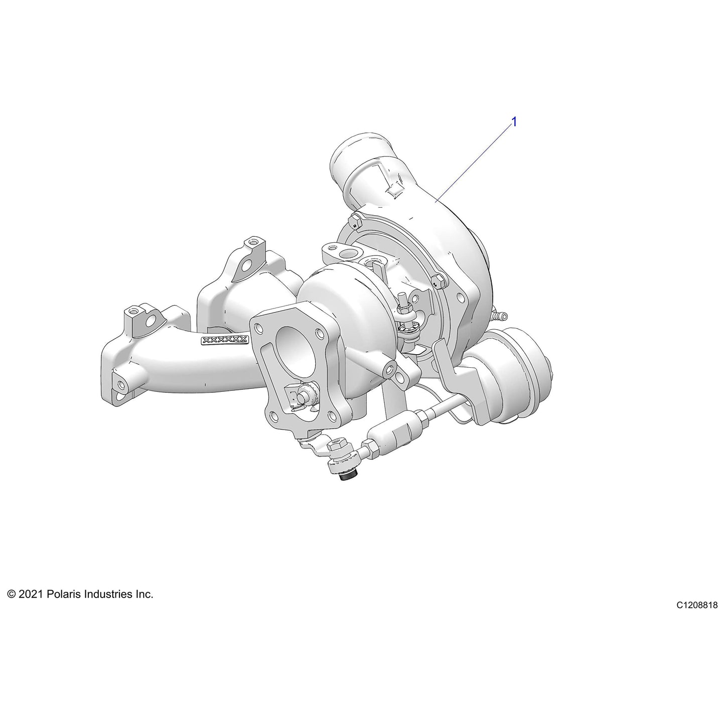 Polaris RZR Actuator Kit, Genuine OEM Part 2205929, Qty 1