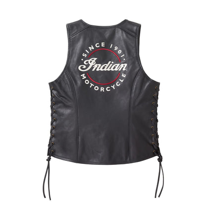Indian Motorcycle Women's Lindy Vest, Black - 2XL - 286273912