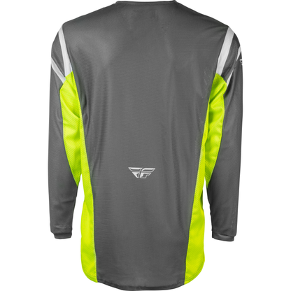 Kinetic Mesh Center Jersey Grey/White/Hi Vis Lg