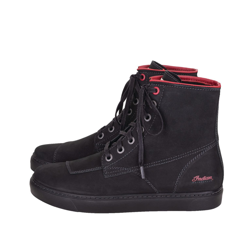 
                      
                        Indian Motorcycle Men's Leather Bryant Sneaker, Black - 10
                      
                    