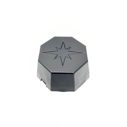 Polaris ATV Hub Cover, Matte Black, Genuine OEM Part 5451374-458, Qty 1