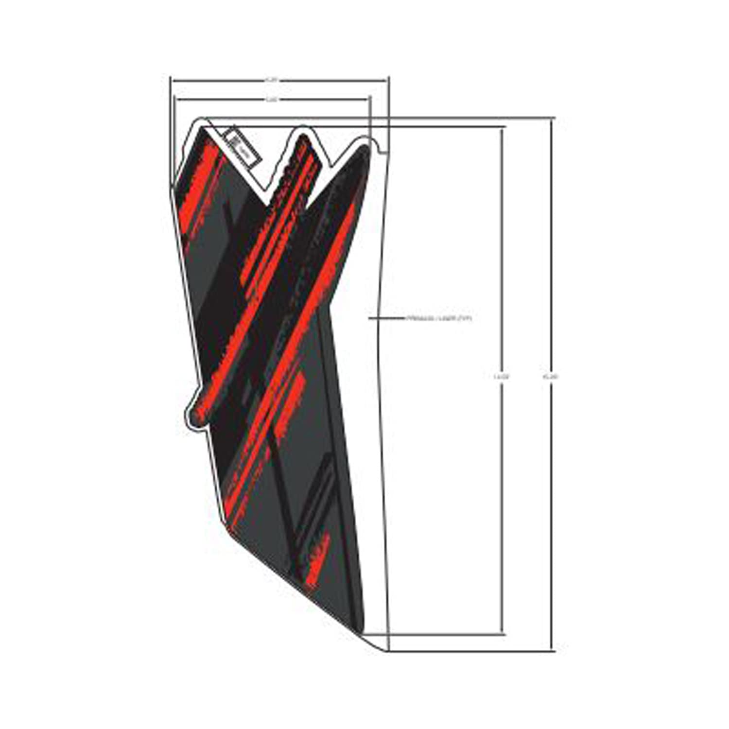Polaris ATV Front Fender Decal, Right, Genuine OEM Part 7184938, Qty 1