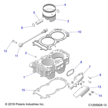 Polaris RZR Cylinder Assembly, Genuine OEM Part 3023035, Qty 1