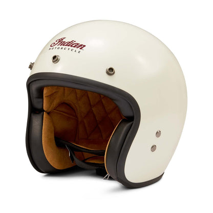 Indian Motorcycle Retro Open Face Helmet, Cream - L - 286295506