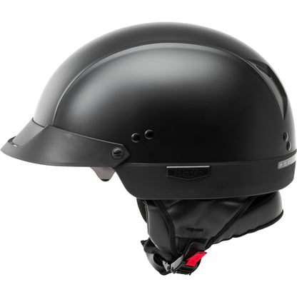 Hh 75 Half Helmet Matte Black Xl