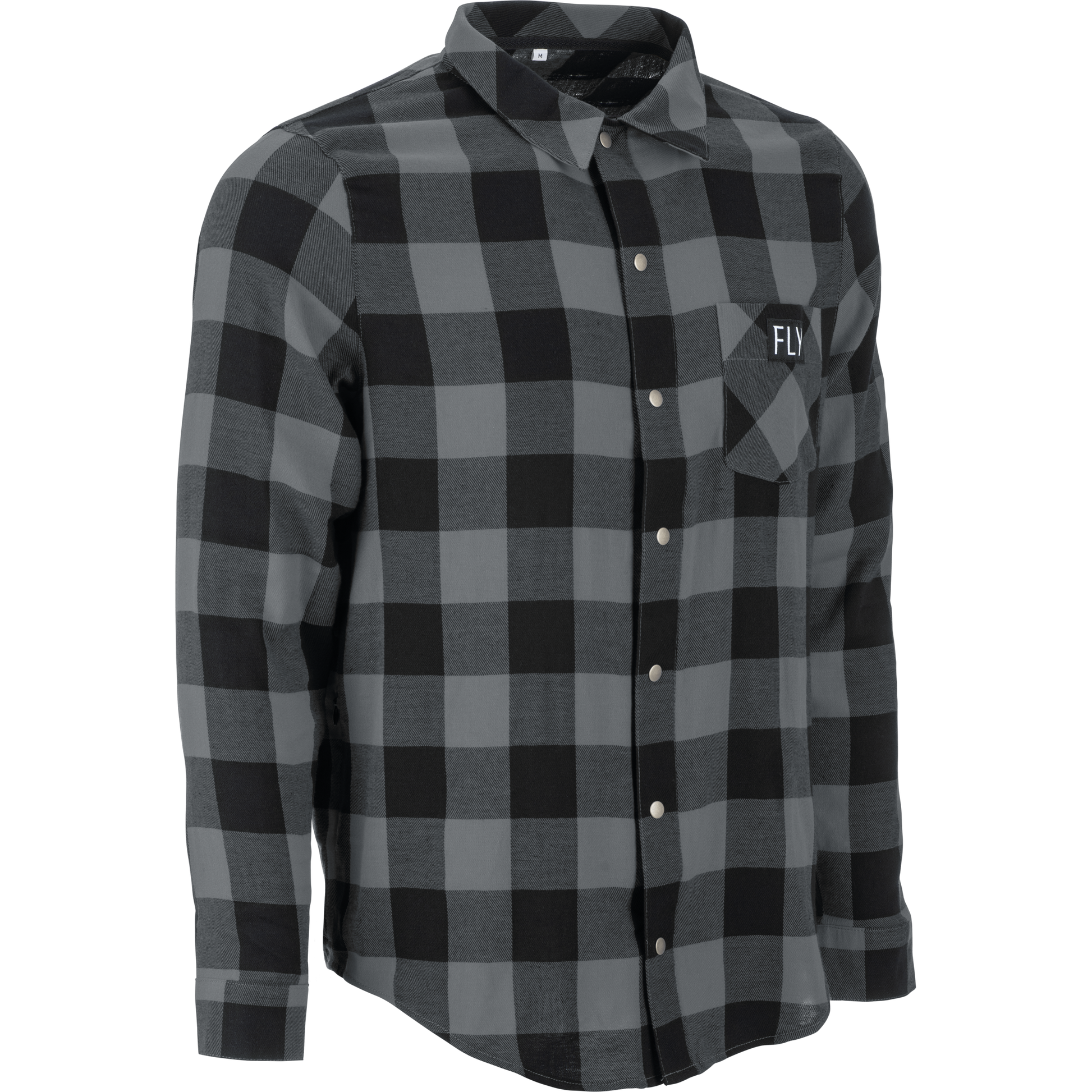 Fly Tek Flannel Black/Grey Sm