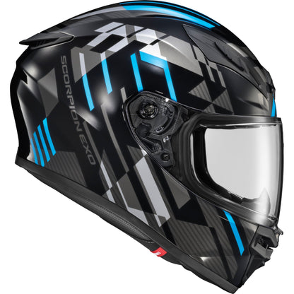 Exo R430 Full Face Helmet Paradox Light Blue Md