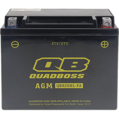 QuadBoss Maintenance-Free AGM Battery QBX20HL-FA