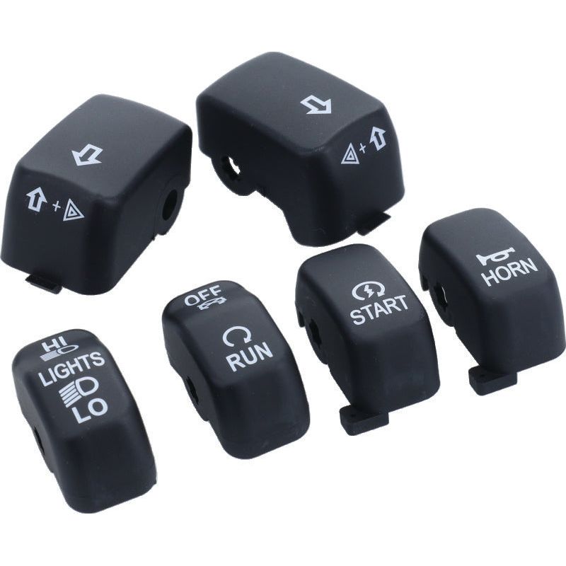 Bikers Choice 96-13 Big Twin & XL Black Switch Cap Kit
