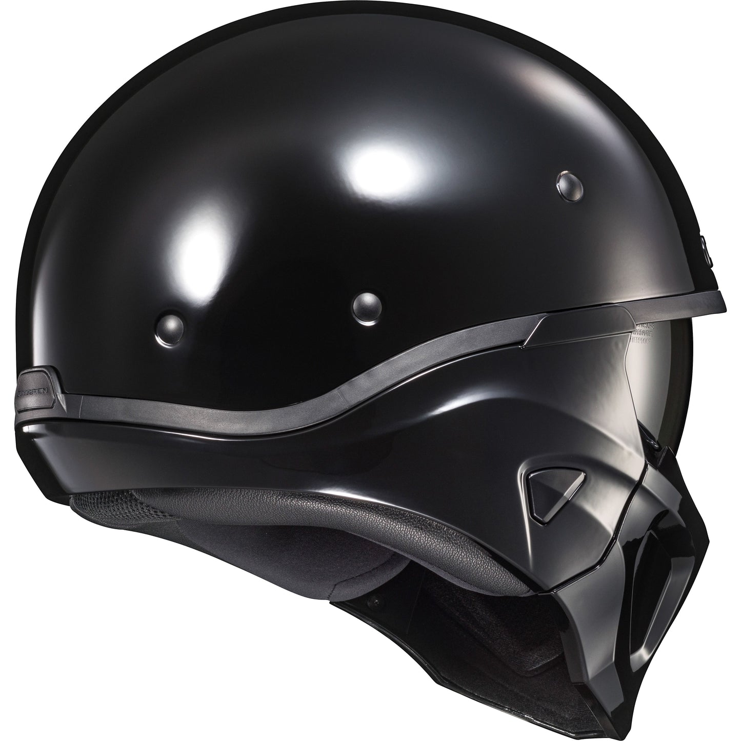 Covert X Open Face Helmet Gloss Black 2x