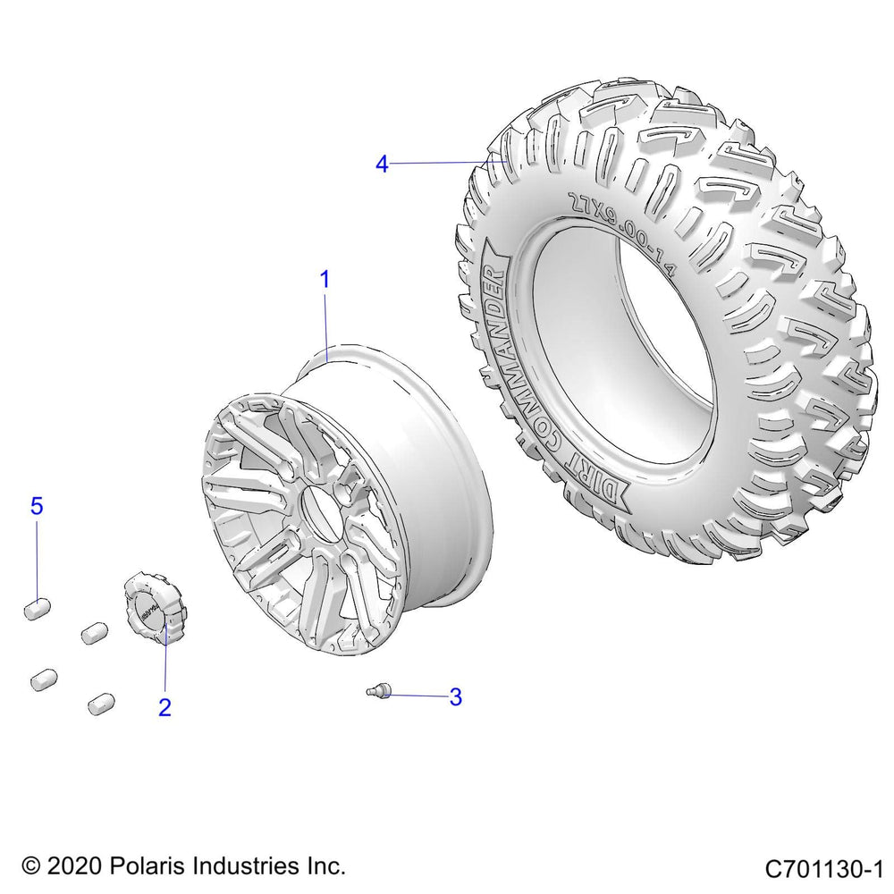 
                      
                        Polaris Off Road Dirt Commander Tire, 27x9-R14, Part 5415346
                      
                    