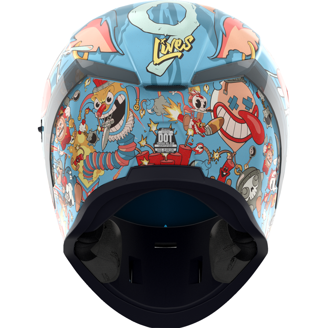 ICON Airform™ Helmet - 9 Lives - MIPS® - Blue - XS 0101-17383