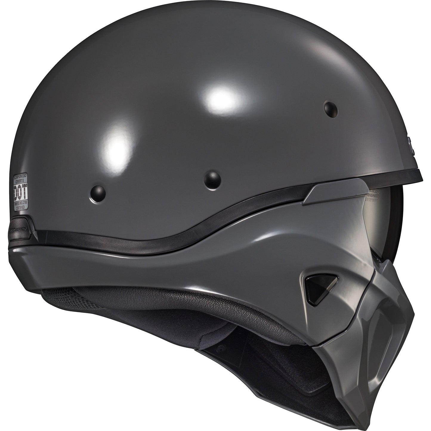 Covert X Open Face Helmet Cement Grey Lg