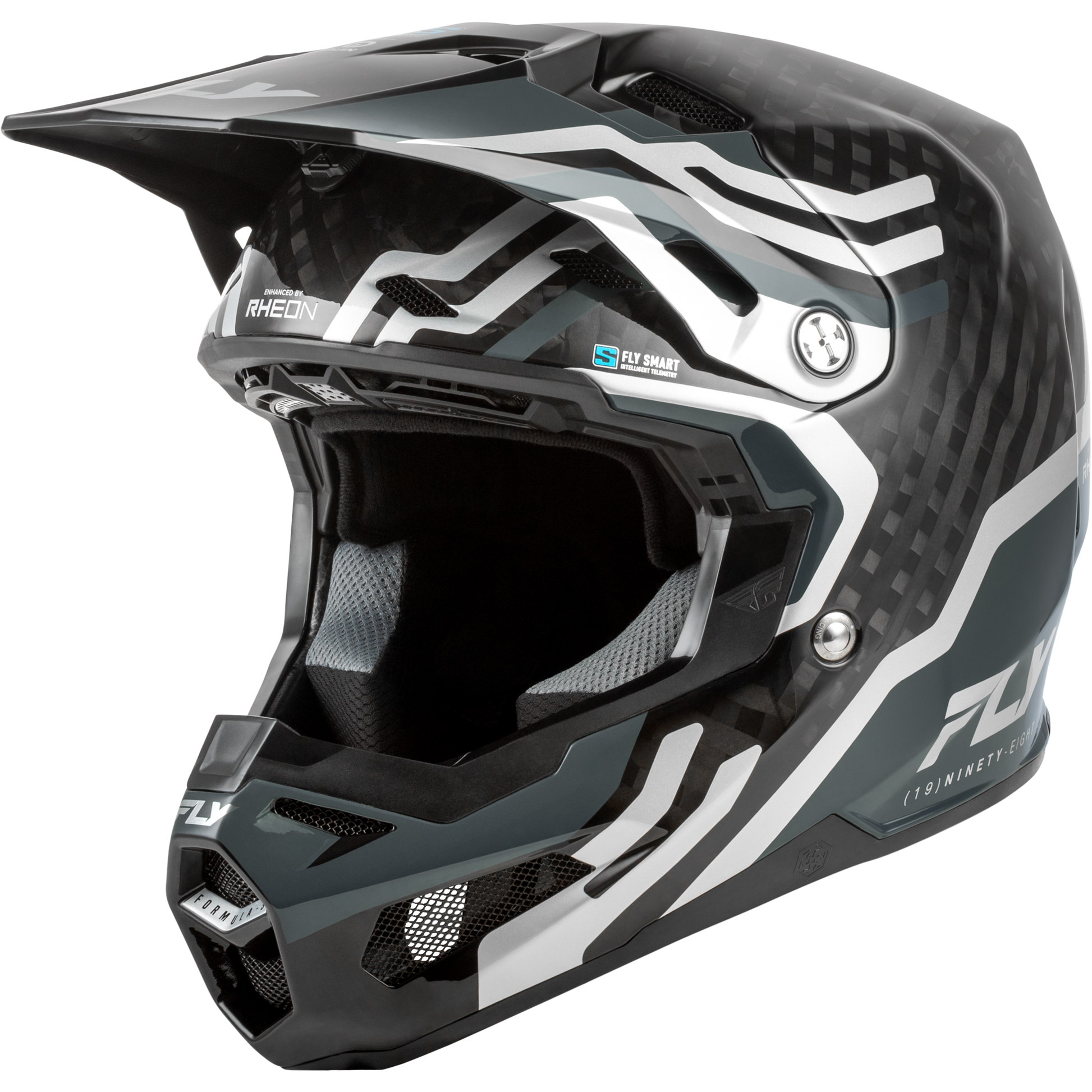 Formula S Carbon Byte Helmet Black Carbon/Grey/Silver Lg
