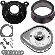 S&S Cycle 01-15 Fuel-Injected Softail Models Stealth Air Cleaner Kit w/ Chrome Mini Teardrop Cover