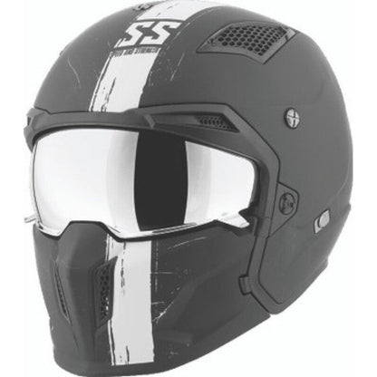 Speed and Strength SS2400 Tough As Nails Helmet Black/White - Medium