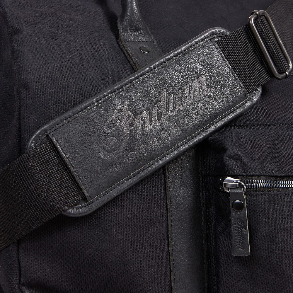 
                      
                        Indian Motorcycle Waxed Canvas Duffle Bag, Black - 2861697
                      
                    