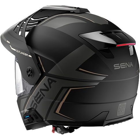 Outlander  Smart Ds Helmet Matte Black Lg
