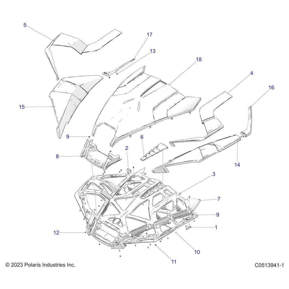 
                      
                        Polaris Slingshot Accent Panel, Right, Genuine OEM Part 5439643, Qty 1
                      
                    