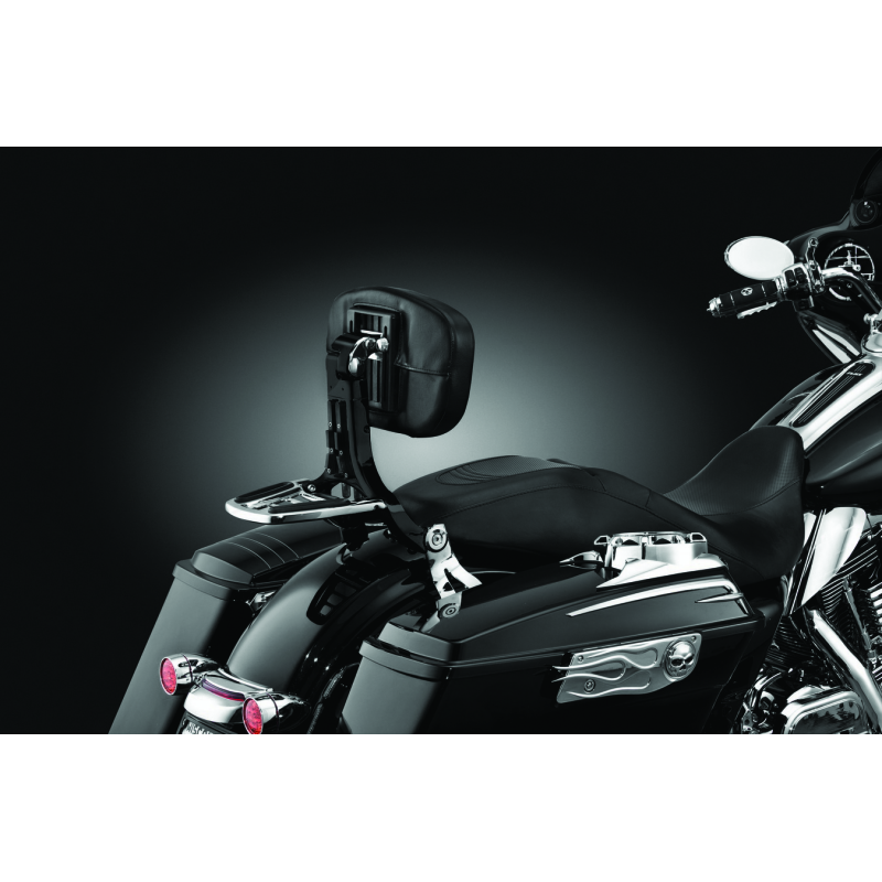 Kuryakyn Multi-Purpose Backrest Black & Chrome