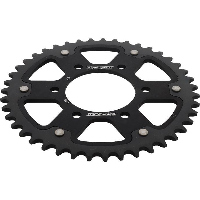 Rear Stealth Sprocket Alu/Stl 43t 520 Blk Kaw