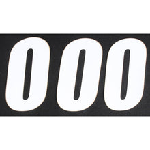 Number 0 White 6" 3/Pk