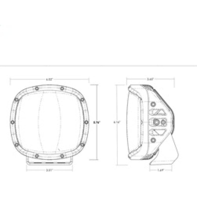Rigid Industries Adapt XP w/ Amber PRO Lens (Pair)