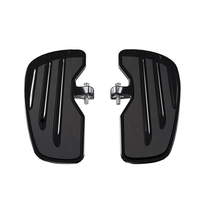 Indian Motorcycle Rider Floorboards with Inlays in Gloss Black, Pair - 2891341-266