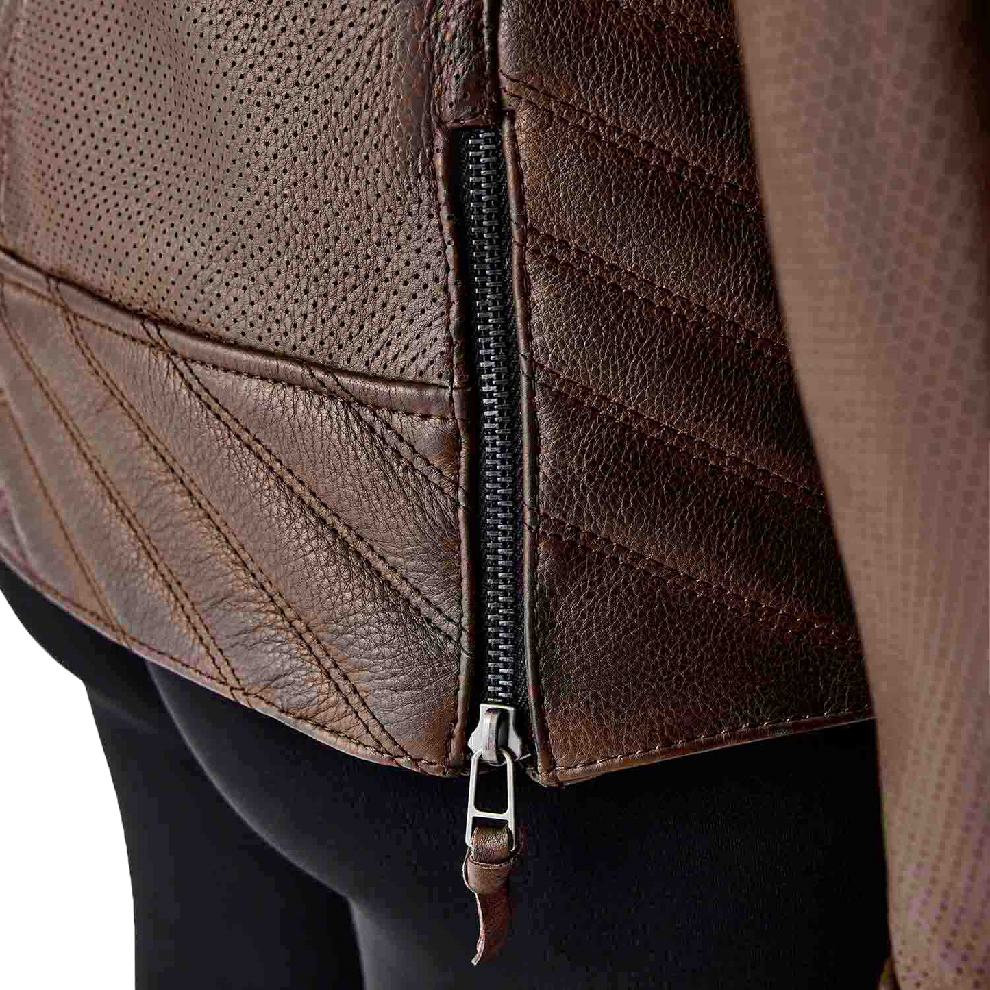 Womens Roadster Air D3o Jacket Brown Leather Md