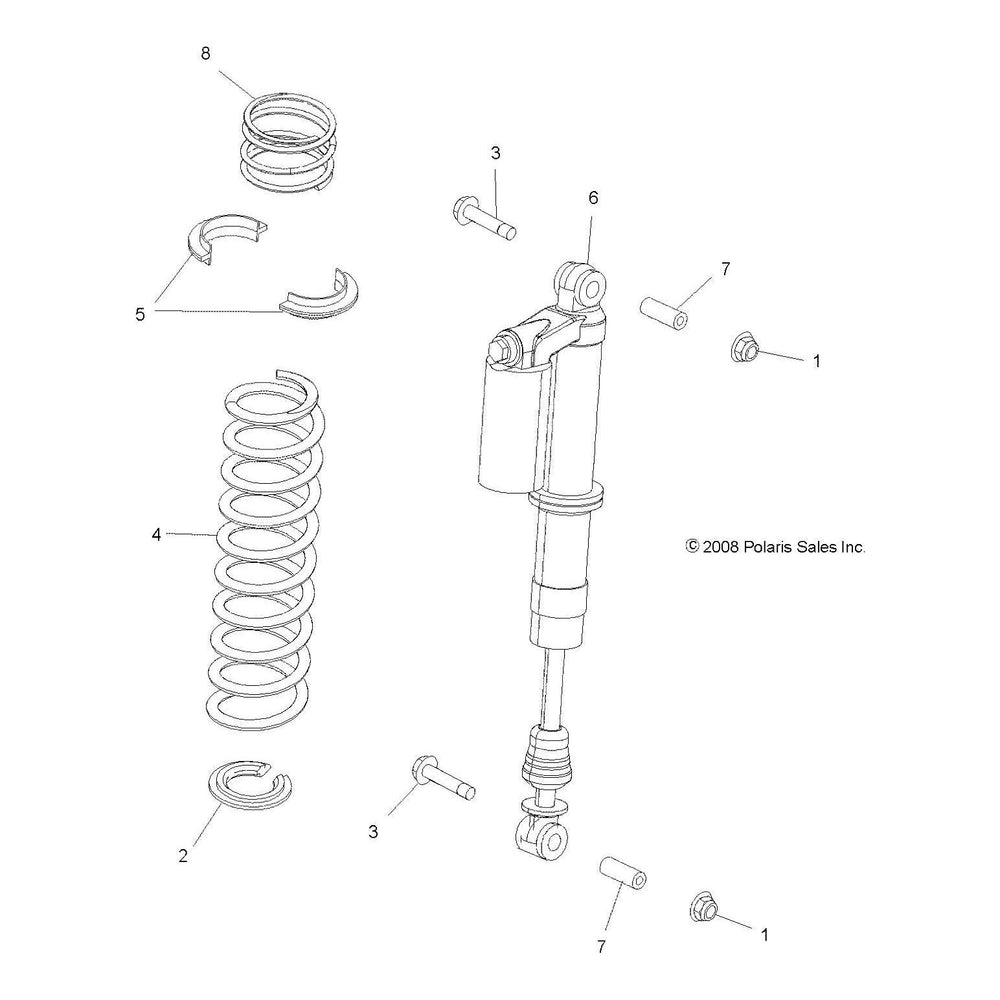 
                      
                        Polaris ATV Compression Spring 60#, Indy Red, Genuine OEM Part 7043227-293, Qty 1
                      
                    